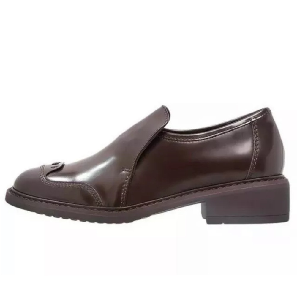 New G- Star Raw Guardian Loafer Women Leather Slip On Russet Brown 5